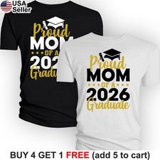 Proud Mom T-Shirt of a 2026 Graduate Graduation Class Mama Mother Congrats BPG04 picture