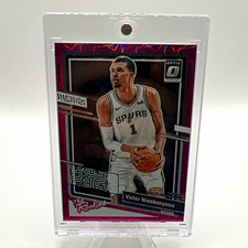 2023-24 Panini Donruss Optic The Rookies Wembanyama Pink Velocity /79 #4 picture