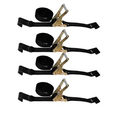 4 Pack Flat Hook Ratchet Straps 2