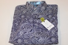 Robert Graham Men's Navy Paisley Floral Button Down Casual Shirt $198 Size S,M,L picture