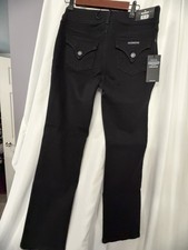 Hudson Women’s Bootcut Jeans Dark Wash Black Denim 5-Pocket Button Size 29 picture