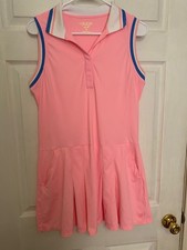 Lilly Pulitzer Luxletic NWOT Pleated Golf Dress & Shorts Stretch M Pink UPF 50 picture