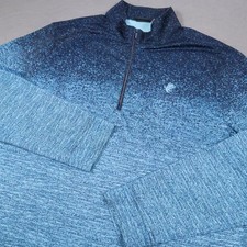 Troon North Golf Course Greg Norman 1/4 Zip Pullover Mens Large Blue PlayDry picture