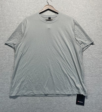 Lululemon Mile Maker Mesh Short Sleeve T Shirt Mens Large Gray Logo Athleisure picture