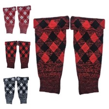 Premium Traditional Scottish Acrylic Wool Kilt Hose Top Ribbed Design Socks picture