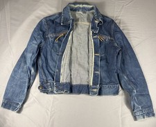 Vintage 1950s 1960s Roebucks Faded Cowhand Type II Denim Jacket Selvedge picture