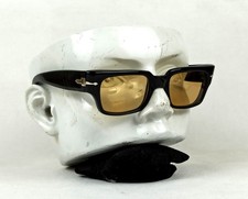RARE PERSOL RATTI 6202 SUNGLASSES VINTAGE BLACKFRAME ITALY 1970s OUTDOORS MEN picture