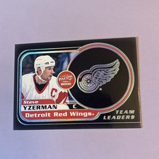 1999-00 Pacific Team Leaders Steve Yzerman Detroit Red Wings #10 HOF picture