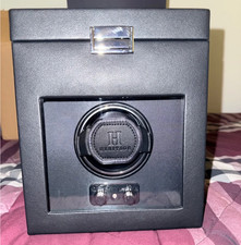 WOLF 270302 Heritage Single Watch Winder with Storage - Black picture