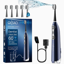 oiSAO Ultimate 2-IN-1 Electric Toothbrush Oscillating Vibrating Flossing 5 picture