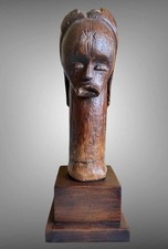 African Tribal Art Ancient Head Reliquary FANG Gabon Old Reliquary Head Figure picture