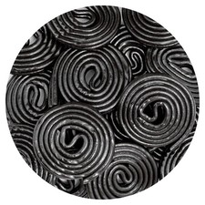 Broadway Black Licorice Wheels Candy, 4.4 Pound Bulk Bag, Licorice Wheels Candy picture