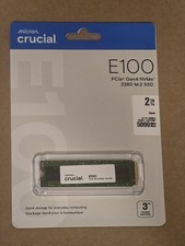 Crucial CT2000E100SSD8 E100 2TB PCIe 4.0 Gen4 NVMe M.2 2280 2.0 TB MICRON SSD picture