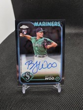 2024 Topps Chrome - Rookie Autographs Bryan Woo #RA-BWO (AU, RC) picture