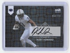 2025 ONIT Black Penn State Nittany Lions #S-7 Koby Howard Signatures 50/230 picture