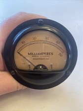 Vintage Marion Milliamperes DC Panel Meter Model HM3 Scale 0-50 #K picture