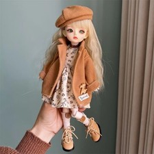 Blythe Doll Clothes Cute Outfit Dress Coat Socks Beret 1/6 Fashion BJD 1/6 Toy picture