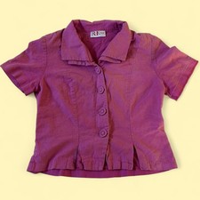 Vintage 90s Purplish Pink Button Up picture