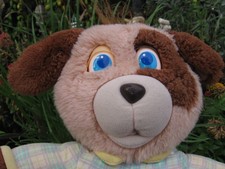 Vintage Peeper Pals Galoob Plush Toy Dog Lights Eyes Move When Squeezed picture