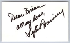 Sybil Danning Autograph Signed Card Personalized Inscription Actress picture