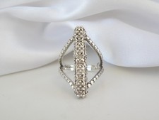 Sarda Sterling Silver 925 Statement Cable Boho Statement Ring Size 9 picture
