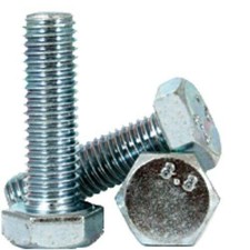M10-1.5 X 25MM DIN 933 Coarse Hex Cap Screw 8.8 Zinc Plated 750 Pieces picture