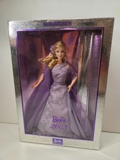 2003 Barbie Collector Edition Doll Blonde & Purple Barbie Collectables picture