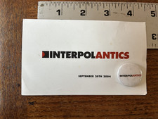 INTERPOL ANTICS CD/LP September 28th 2004 - PROMO ONLY Matador PIN CARD RARE picture