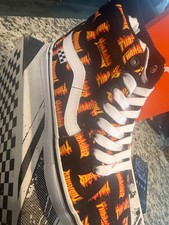 Size 8 - Thrasher x Vans Skate Sk8- High Allover Thrasher Logo picture