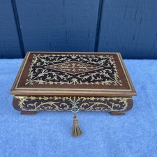 Sorrento Specialties Musical Jewelry Box With Key Made In Italy Inlay picture
