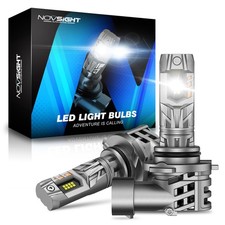 NOVSIGHT LED Headlight Bulbs 200000 LM 6500K 9005 Decoder Ready Auto 500W 2 Pack picture