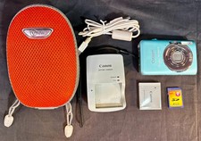CANON POWERSHOT SD1200 IS Digital Elph 10.0MP Digicam Blue Camera Charger TESTED picture