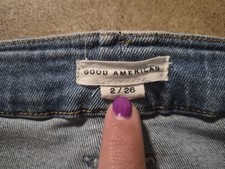 Good American Women's Blue Medium Wash Denim Skinny Slim Jeans Size 2 5-Pocket picture