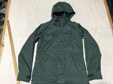 Burton Dryride Ski Snowboard Jacket Womens M Medium Green Hooded Vents Pockets picture