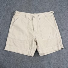 Filson Utility Canvas Beige Outdoor Field Supply Chino Trail Shorts Mens Size 34 picture