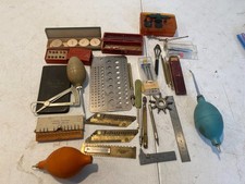 Vintage Watchmaker Jeweler Tool Lot Collets Gauges Measuring Tools Bergeon Levin picture