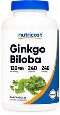 Nutricost Ginkgo Biloba Extract 120mg, 240 Capsules - Gluten Free & Non-GMO picture