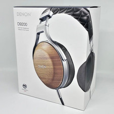Denon AH-D9200EM Hi-Res Closed Dynamic Headphones Bamboo Housing Box Cable Set picture