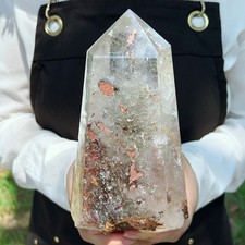 3.7LB Natural Ghost Phantom Quartz Crystal Wand Point Healing C2983 picture
