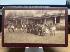 Antique Albumen Photo EDWIN HARRINGTON Inventor HARRINGTON HOISTS Cir 1880-1891 picture