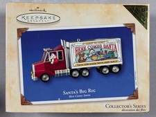 Hallmark 2003 Keepsake Exclusive Ornament Here Comes Santa Santa's Big Rig 25th picture