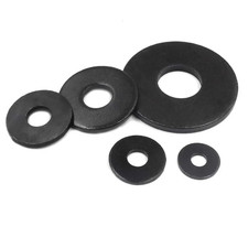 M3-M16 Black Carbon Steel Large Flat Washers Oversize Wide Plain Gasket 1-50Pcs picture