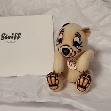 Steiff 2011 Cotton Velvet Little Bonzo Beige Limited 1500 Units #651 With Letter picture