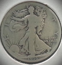 U.S. 1916-D (obv) Walking Liberty Half Dollar picture