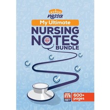 Nurse Nessa Comprehensive, Handwritten Nursing Notes - 600+ Pages - Designed ... picture