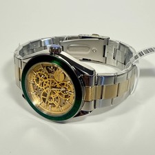 69454 Invicta Objet D Art Mens Watch 43mm Silver Gold Dial Automatic Skeleton picture