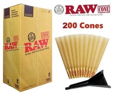 Authentic RAW Classic King Size Pre-Rolled Cones 200 Pack 🌟Loader US picture