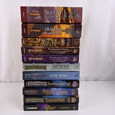 Lot Of 11 Vintage Fantasy Sci-Fi DragonLance & Forgotten Realms PB Books picture