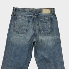 VINTAGE Levis SilverTab Baggy Fit Blue Denim Jeans Mens 34x34 Cotton Loose Leg picture