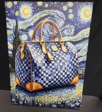 Vincent Van Gogh Tribute Limited Print With COA 24x18” Modern Purse Combo picture